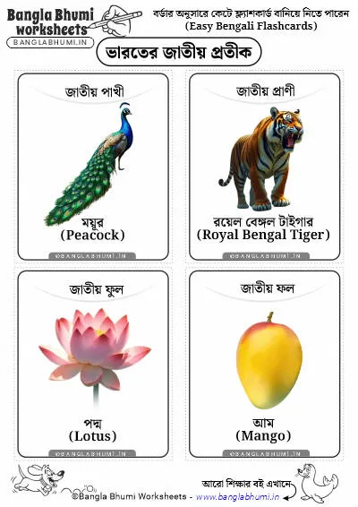 Bengali National Symbols of India Flashcards